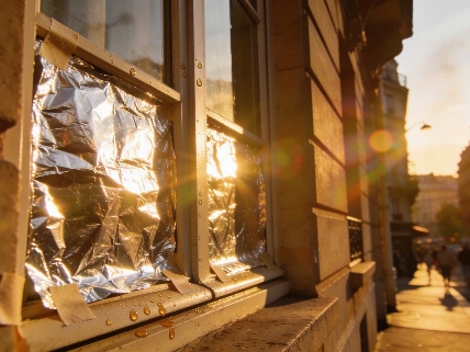 ¿Sirve el papel de aluminio en ventanas contra el calor?