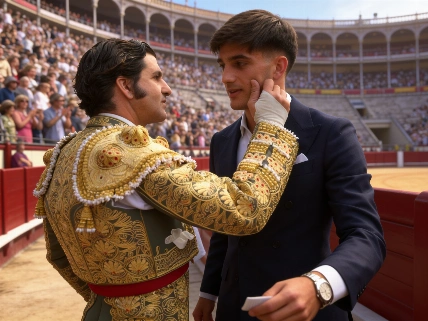 Morante Júnior marca en su debut y celebra con su padre Español.News