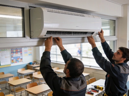 Cataluña pone en marcha su mayor plan de climatización escolar