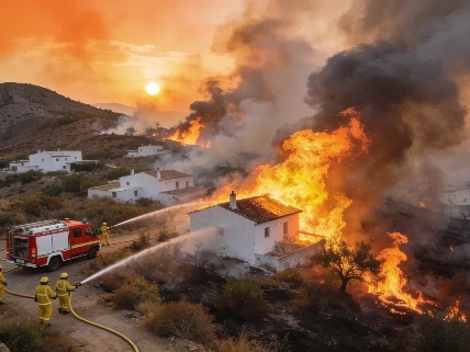 El incendio en Los Gallardos deja 12 muertos y 23 desaparecidos