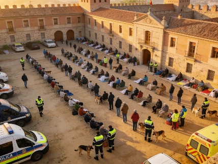 La Escuela de Policía de Ávila acoge a 1.500 evacuados por incendios Español.News