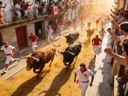 Sexto encierro de San Fermín 2026: velocidad y tensión en Pamplona