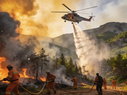Nuevo incendio forestal en Aiguamúrcia moviliza 24 dotaciones de bomberos