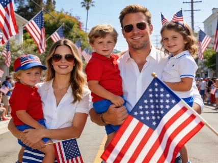 Chris Pratt y Katherine Schwarzenegger celebran el 4 de julio en Montecito