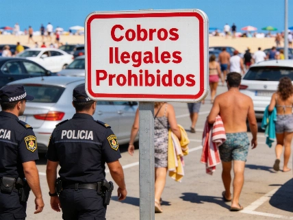 Alerta en Matalascañas por cobros ilegales en aparcamientos