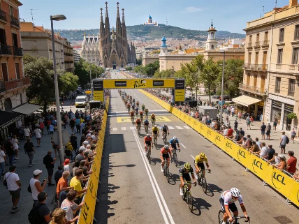 Barcelona se prepara para el Tour de Francia con cortes y refuerzos