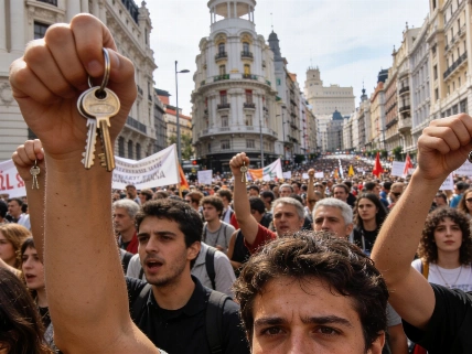 Madrid vive la mayor protesta por vivienda en años con amenaza de huelga Español.News