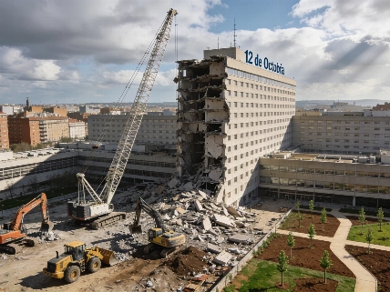 El Hospital 12 de Octubre renueva su imagen tras una demolición histórica Español.News