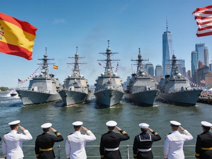 Flota española participa en desfile naval en EE UU en pleno pulso con Trump Español.News