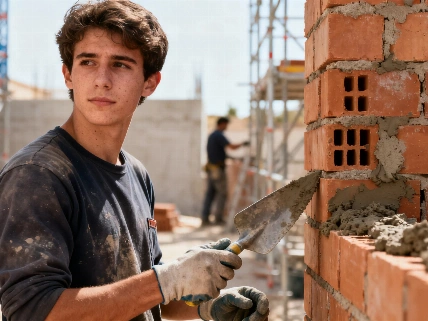 El salario real de un albañil migrante en España
