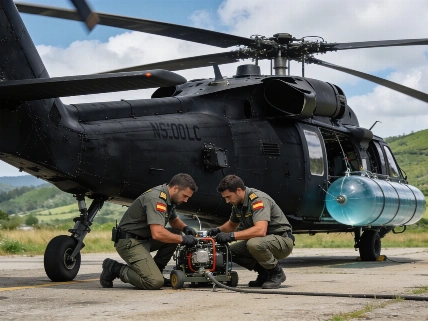 Galicia suma el primer Black Hawk UH-60L para incendios Español.News