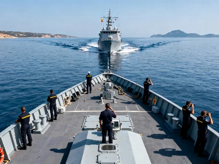 La Armada española vigiló el paso de buques rusos hacia el Atlántico