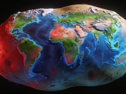 La imagen de la NASA que revela la verdadera forma del geoide terrestre Español.News