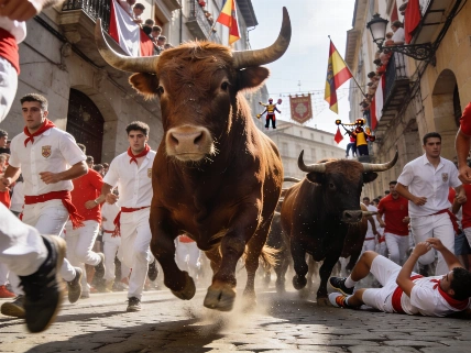 El quinto encierro de San Fermín 2026 deja nueve heridos en Pamplona