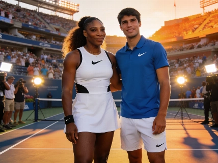 Serena Williams y Alcaraz avivan rumores de pareja en dobles mixtos del US Open