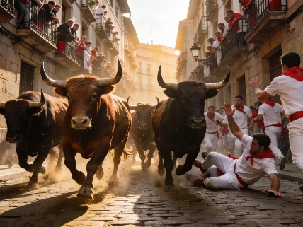 Encierro de San Fermín 2026: carrera veloz y solo una cornada leve