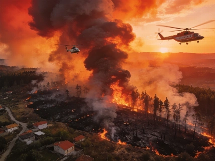 El incendio de Burgohondo obliga a evacuar a 11.000 personas en Ávila