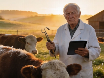 A los 81 años, sigue innovando en la ganadería