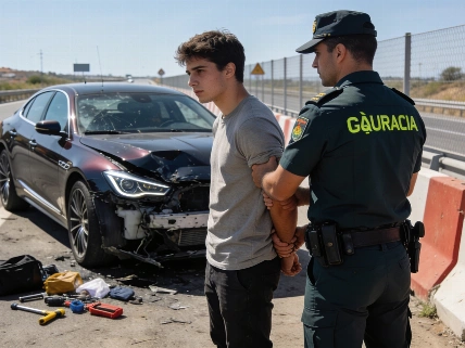 Arrestado en Oropesa un ladrón tras una fuga peligrosa en la AP-7 Español.News