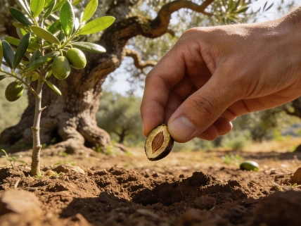 Por qué plantar un hueso de aceituna no da un olivo
