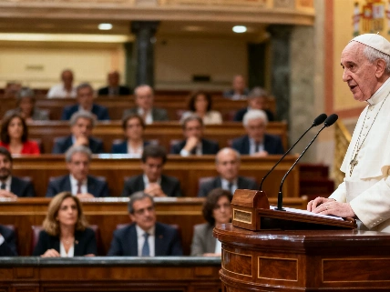 Por primera vez, el Pontífice se dirige al Parlamento español con un mensaje sobre el valor de la vida
