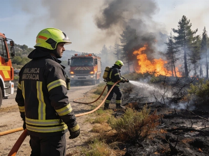 El incendio de Niebla obliga a desalojar a cientos y complica la extinción Español.News