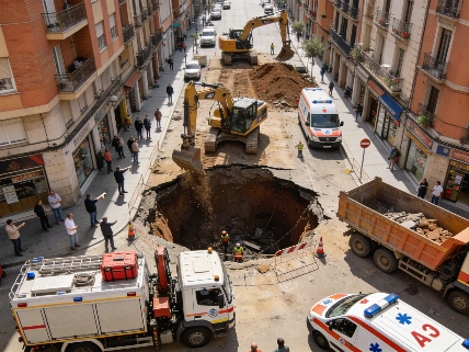 Barcelona activa ayudas urgentes para vecinos y comercios tras el socavón de la L9 Español.News