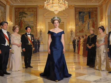 La princesa Elisabeth debuta en una cena de Estado con la tiara de laurel