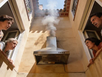 Multas de hasta 3.000 euros por sacar el extractor de humo al patio