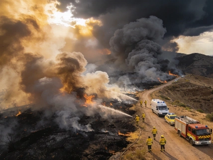 El incendio de Los Gallardos deja 12 muertos y 23 personas sin localizar