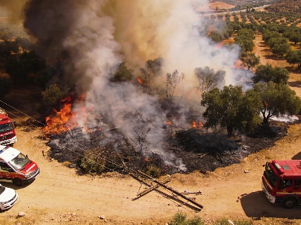 Guardia Civil apunta a un cable eléctrico en el incendio mortal de Los Gallardos