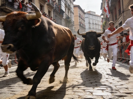 Seis heridos y tensión en el séptimo encierro de San Fermín 2026 Español.News