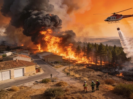 Cinco localidades siguen evacuadas por el incendio que arrasa Orés Español.News