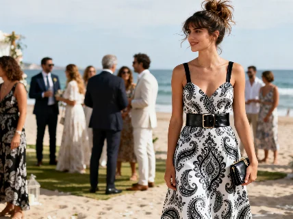 Recordamos los detalles del atuendo de Amaia Salamanca en la ceremonia playera de Marbella