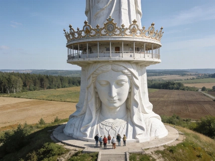 El pueblo polaco que levanta el mayor monumento mariano de Europa Español.News