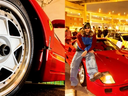 El F40 de Ferrari de Hamilton sorprende en Tokio con un drift inesperado