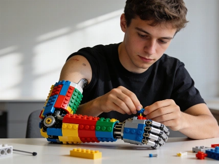 El joven que creó su propio brazo con LEGO Español.News