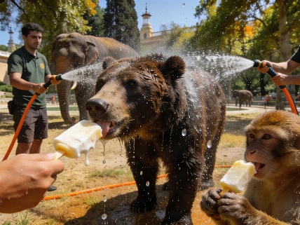 El Zoo de Barcelona refuerza medidas ante la ola de calor extrema Español.News