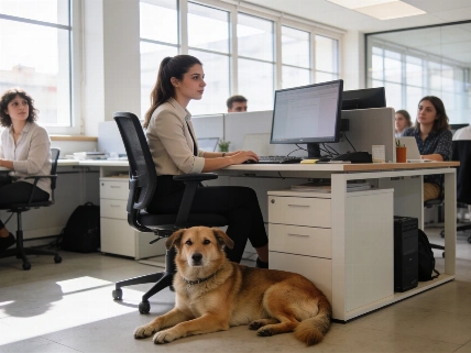 Casi la mitad de empleados españoles cambiaría de trabajo por su mascota Español.News