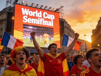España vive la semifinal del Mundial con máxima expectación en las calles Español.News