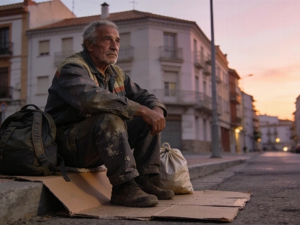 Trabaja con contrato fijo y duerme en la calle Español.News