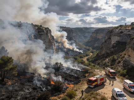 Un fallecido y cinco heridos en un incendio en Manises Español.News