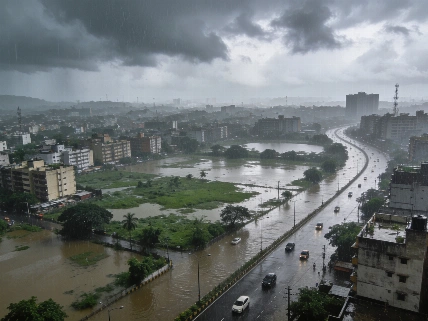 Pune registra el inicio de julio más lluvioso en 57 años
