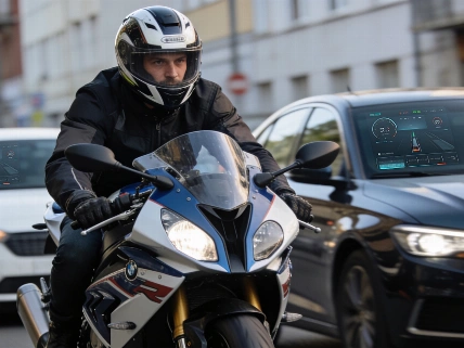 Las motos podrán circular por el arcén en atascos a partir de octubre de 2026