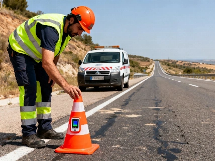 La DGT ordena a la Guardia Civil asistir a cada aviso de baliza V-16
