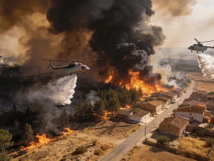 El incendio de Orés obliga a evacuar siete pueblos y arrasa 15.400 hectáreas Español.News