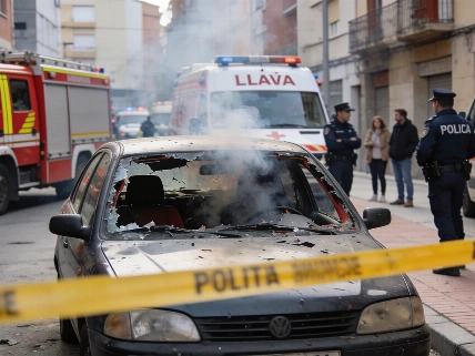Cinco heridos tras la explosión de un coche aparcado en Lleida Español.News