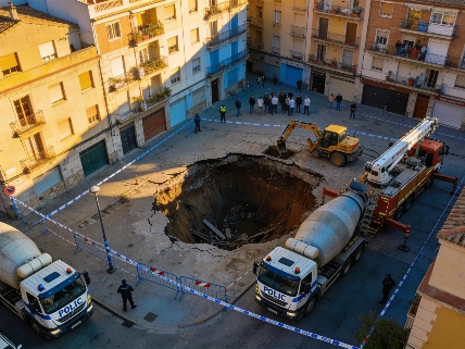 Desalojo en Sant Gervasi: vecinos sin casa tras el socavón de la L9