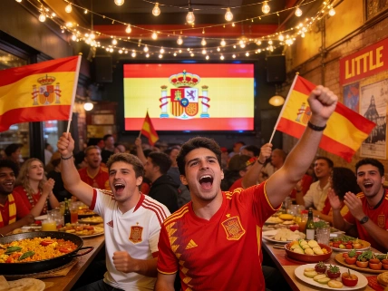 La afición española toma Little Spain en Nueva York antes de la final Español.News