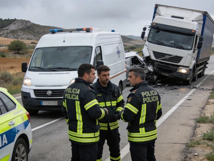 Cuatro miembros de una familia fallecen en un accidente en la A-67